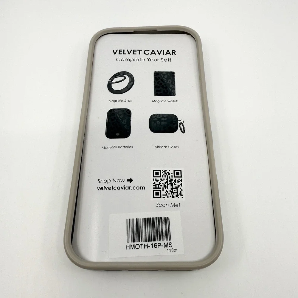 VELVET CAVIAR Magsafe Case for Apple iPhone 16 Pro Moonlight Moth NEW Neutrals - Picture 2 of 2